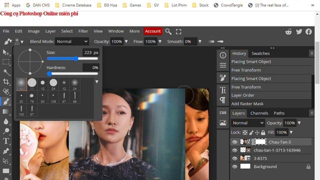 Hướng dẫn ghép 3 ảnh làm thumbnail bài viết bằng Photoshop Online смотреть онлайн