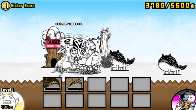 The Battle Cats без золотых билетов (no Gacha). №2 Первый мир будущего и бешенные коты