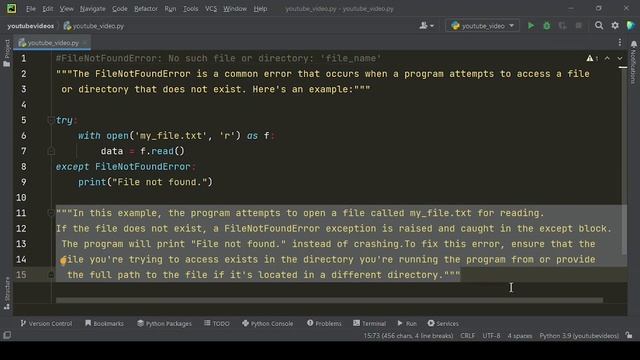 "File Not Found" Error in Python смотреть онлайн