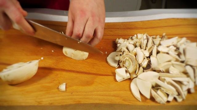 Грибы шампиньоны. Как правильно резать. смотреть онлайн