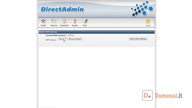 DOMENAI.LT | Kaip pakeisti PHP versiją DirectAdmin valdymo pulte? смотреть онлайн