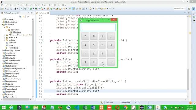 How to create a Simple Calculator using JavaFX смотреть онлайн