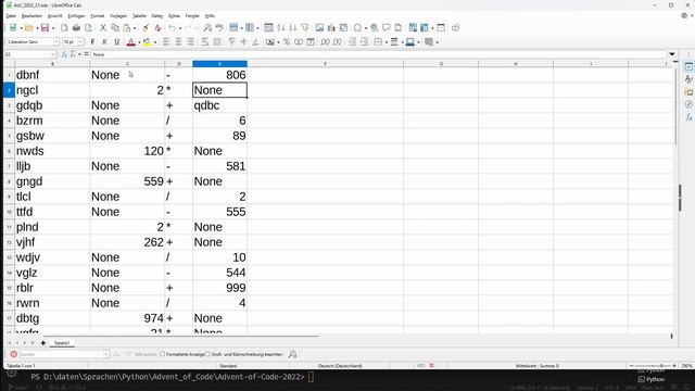 Advent of Code 2022 in Python, Tag 21 смотреть онлайн