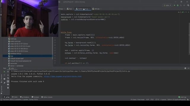 Заставки из Матрицы на Python. смотреть онлайн