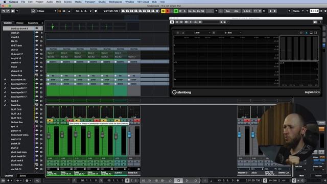 Баланс и панорама. Сведение и мастеринг в Cubase Pro (Видео 2) смотреть онлайн