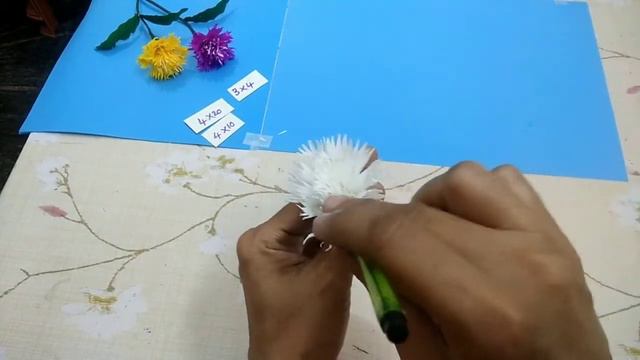How To Make Sweet Sultan Flower | Crepe Paper Flower | DIY Hand-Made