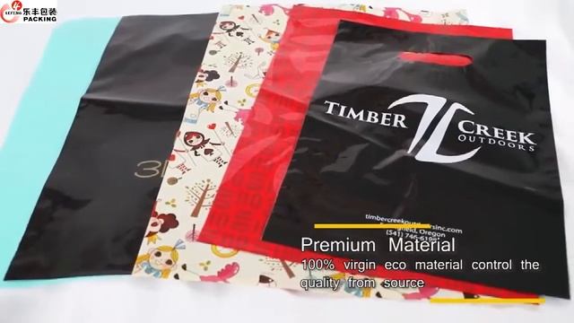 Wholesale High Quality Hdpe Ldpe Die Cut Plastic Bag Custom Shopping Plastic Bag With Own Design смотреть онлайн