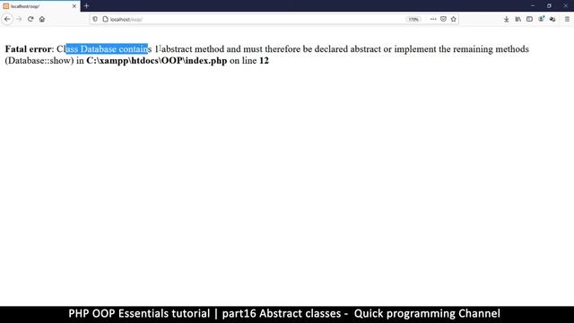 #16 PHP Object Oriented Programming Basics - OOP | Abstract classes | Quick programming tutorial смотреть онлайн
