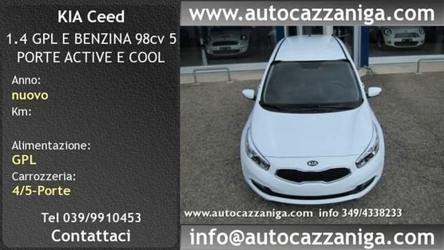 OLGIATE MOLGORA, KIA Ceed 1.4 GPL E BENZINA 98cv 5 PORTE ACTIVE E COOL смотреть онлайн