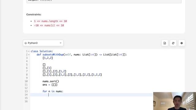 Leetcode - Subsets II (Python) смотреть онлайн