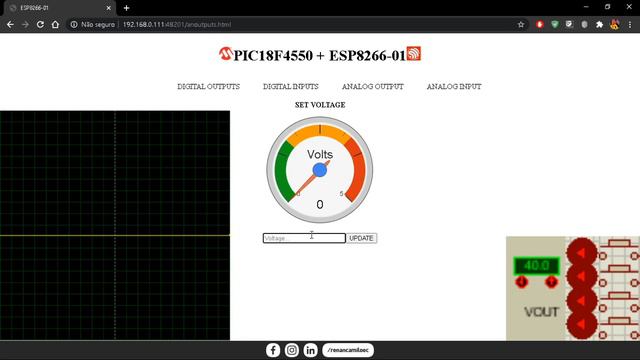 PIC18f4550 + ESP8266-01 - Web Server - Proteus Simulation - Parte 2 смотреть онлайн