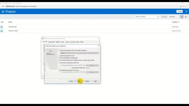 Connecting Oracle Data Visualization Desktop to SQL Server through ODBC connection смотреть онлайн