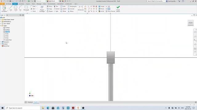 Hand Winch Part Modeling - 9. Handle | Autodesk Inventor 2022 Tutorial смотреть онлайн