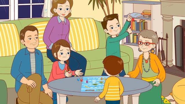 The Carter Family 1 | Game Night | Family | Little Fox | Animated Stories For Kids