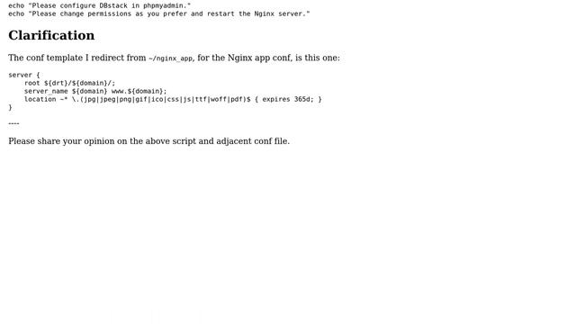 Code Review: Create a WordPress site data with Nginx app data automatically смотреть онлайн