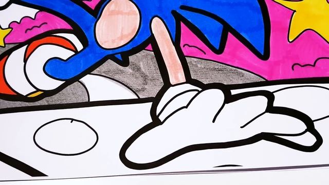 Sonic the Hedgehog Coloring Pages, Learn Coloring with Sonic Coloring Book for Kids смотреть онлайн