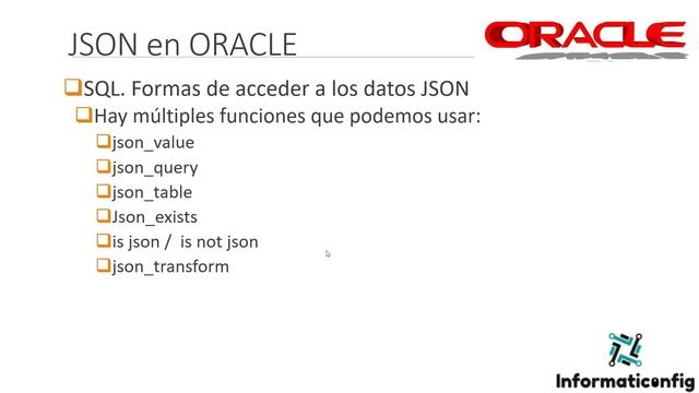 Curso de Oracle PLSQL en español desde cero | JSON EN ORACLE PLSQL (video 60) смотреть онлайн