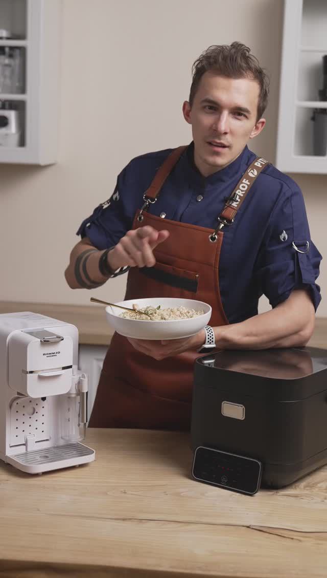 Готовим пасту орзо с лососем и кофейным соусом смотреть онлайн