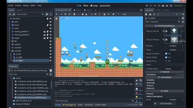 Ep11 - Controles Mobile na GODOT 4.0 - Criando um Jogo de Plataforma 2D смотреть онлайн