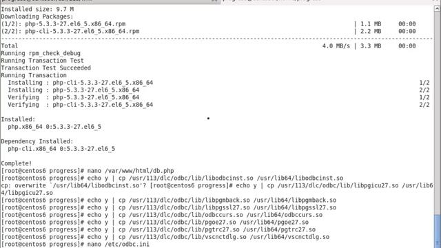 Configuration of ODBC and PHP on Centos 6 64 bit using Yum смотреть онлайн