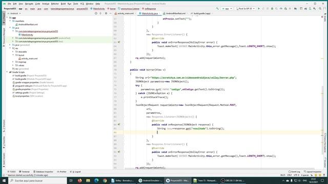Curso de Android con Java: Volley - Borrado y modificación de tablas de MySQL con PHP desde Android смотреть онлайн