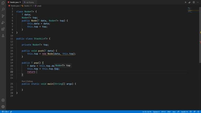 stack using linked list смотреть онлайн