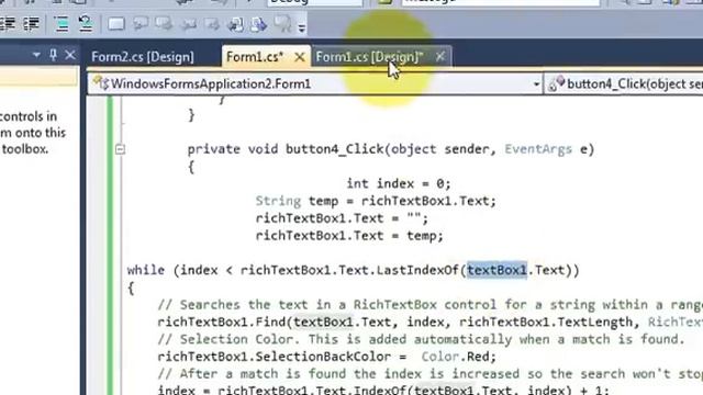 C# Tutorial 26: Search and highlight text in Textbox or richTextBox in C# смотреть онлайн