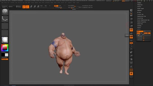 Особенности масштаба моделей при импорте\експорте между 3Ds Max и ZBrush смотреть онлайн