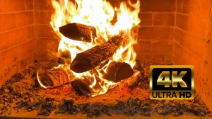 Камин, треск костра и релакс в 4К для сна, учебы, работы