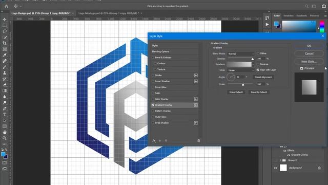 Letter P Crypto Coin Blockchain Logo Design Tutorial in ADOBE PHOTOSHOP смотреть онлайн