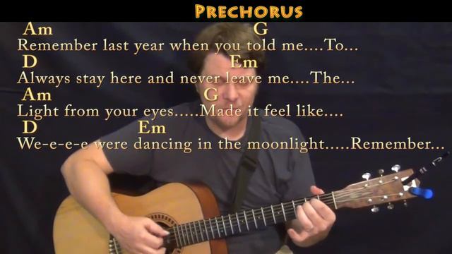 Moonlight (Grace VanderWaal) Fingerstyle Guitar Cover Lesson in G with Chords/Lyrics смотреть онлайн