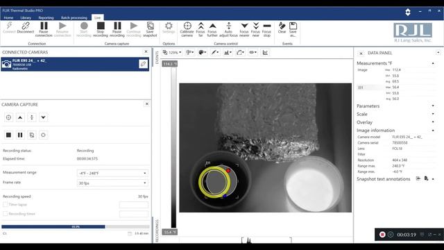 FLIR Thermal Studio Pro L I V E mode. смотреть онлайн
