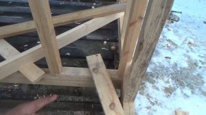 Каркас бани 2,5 на 4 метра из доски естественно влажности