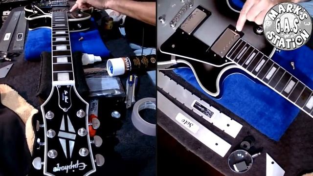 Epiphone Custom LP Silverburst String Change & Set Up смотреть онлайн