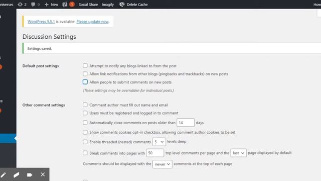 How to Turn ON and OFF the comments in Wordpress | Enable or Disable Comments in WordPress смотреть онлайн