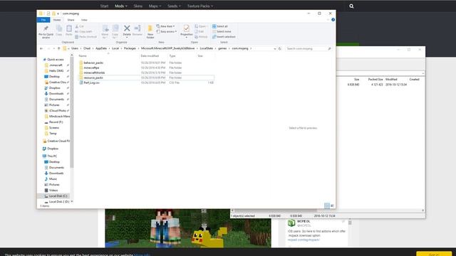 How To Install Addons on Minecraft Windows 10 Edition Beta смотреть онлайн