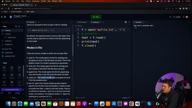 File IO in Python Python Tutorial Day #49 смотреть онлайн