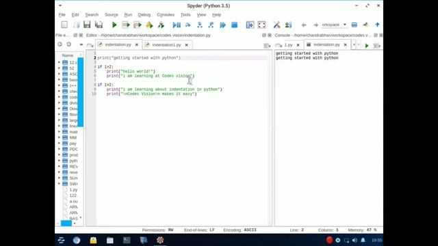 Python tutorial part-3 getting started with python |all about indentation смотреть онлайн