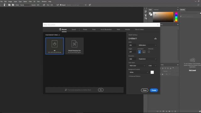 Page size in Photoshop смотреть онлайн