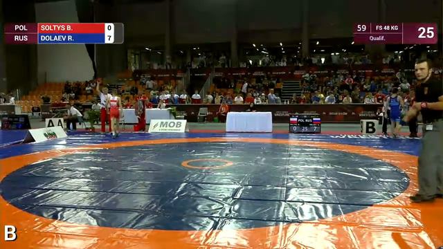 Qual. FS - 48 kg: B. SOLTYS (POL) v. R. DOLAEV (RUS) смотреть онлайн