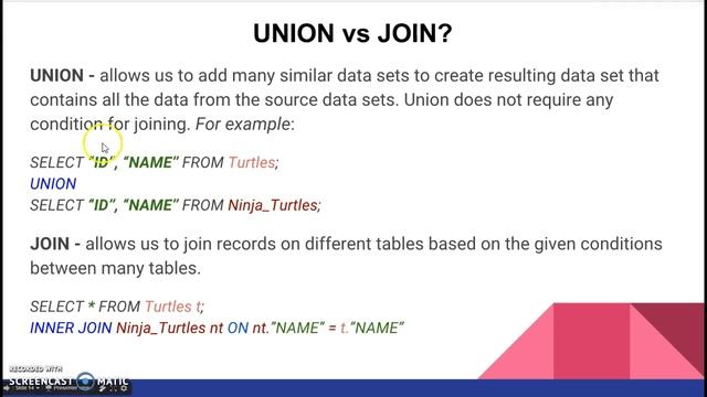 UNION vs JOIN? смотреть онлайн