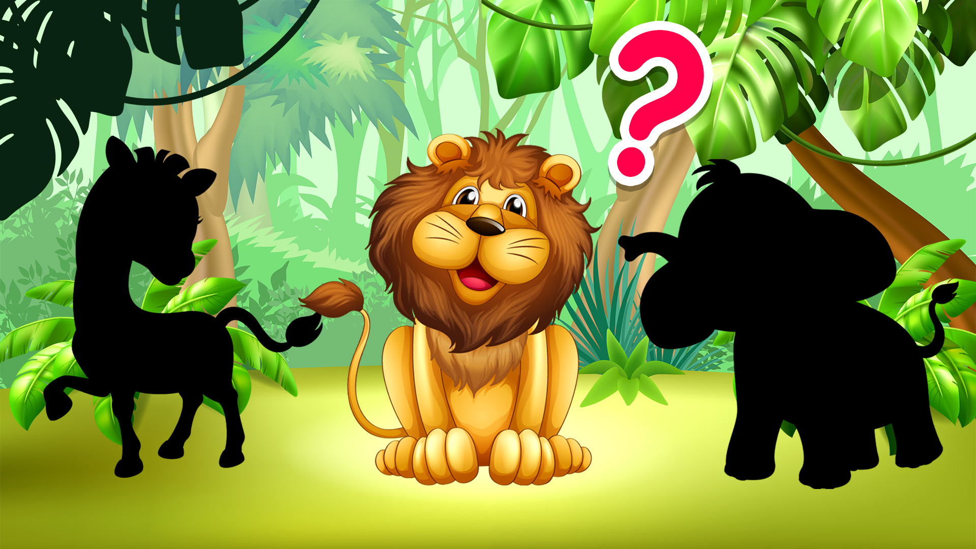 Угадай животное по силуэту Животные для детей смотреть онлайн