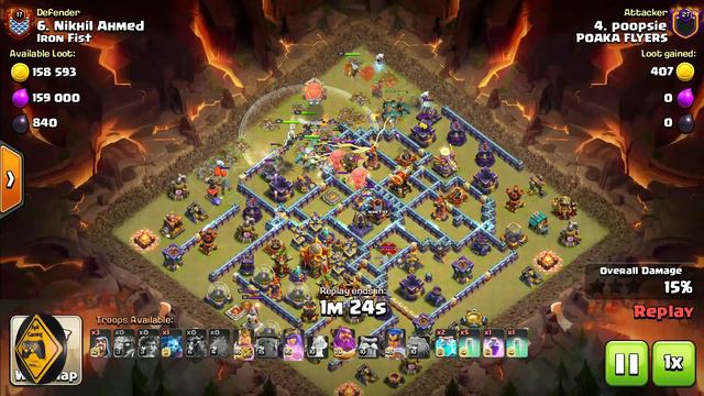 Th16 Attack Strategy With New Root Rider Electro Titan & Clone Spell !! Best Th16 Attack in COC смотреть онлайн