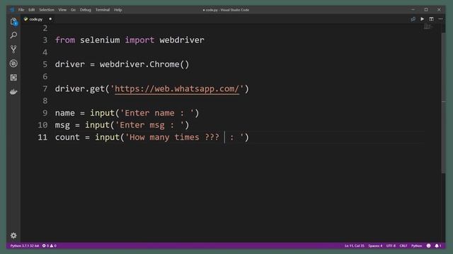 01.WhatsApp Bot Using Python | آموزش پایتون، ساخت ربات واتس آپ با پایتون смотреть онлайн