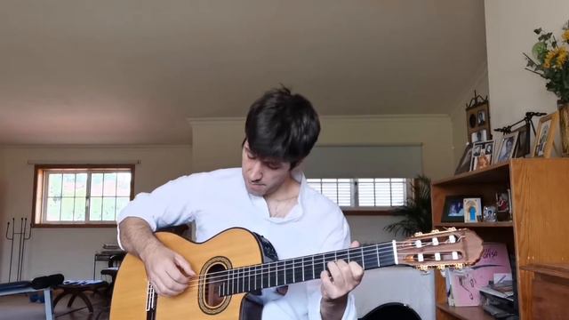 Classical Guitar improvisation with the Takamine TH90. смотреть онлайн