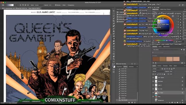 Coloring Comic Books - DeepSpace 9 - Real Time Coloring with Photoshop - Part 2 смотреть онлайн