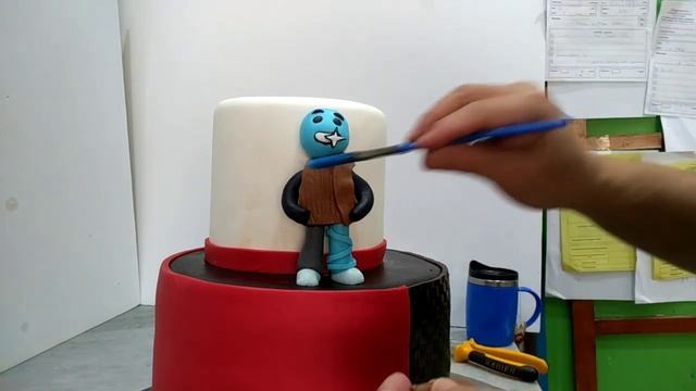 ROBLOX Design 3D Edible with styro Fondant patrol, Birthday Cake смотреть онлайн