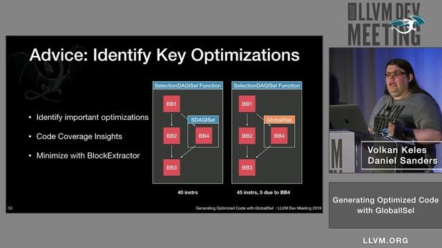 2019 LLVM Developers’ Meeting: V. Keles & D. Sanders “Generating Optimized Code with GlobalISel” смотреть онлайн