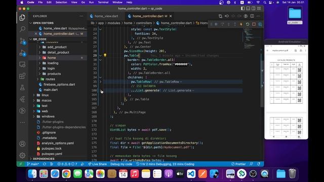 STUDY CASE FLUTTER GETX QR CODE WITH FIREBASE [ NEW 2023 ] - 08 Load Database смотреть онлайн