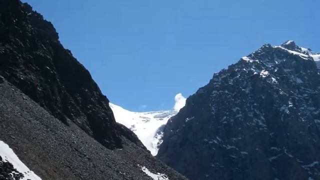 Ледник Малый Актру и гора Караташ смотреть онлайн